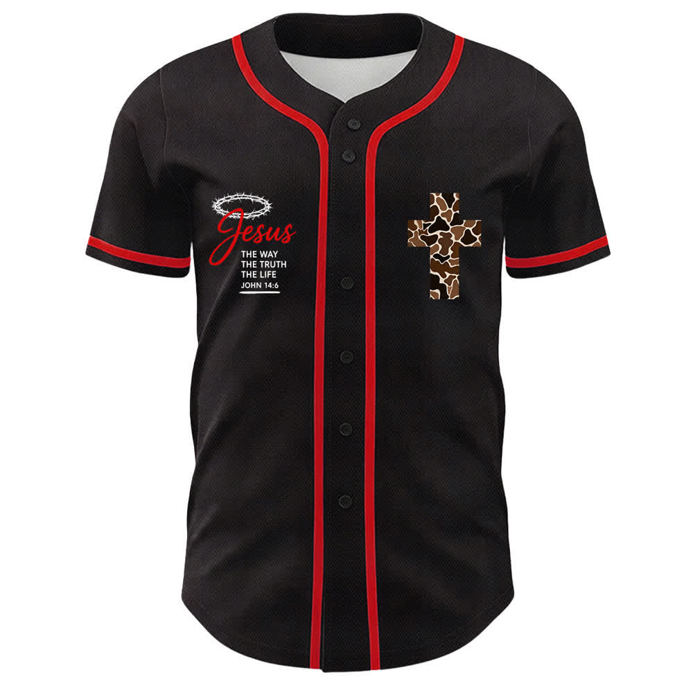 Christianartworkshop Leopard Print Cross I Can Do All Things Through Christ Unisex Baseball Jersey - image 8