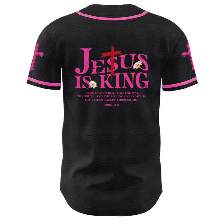 Christianartworkshop Jesus Is King John 14:6 3 Nails 1 Cross Unisex Baseball Jersey - image 22