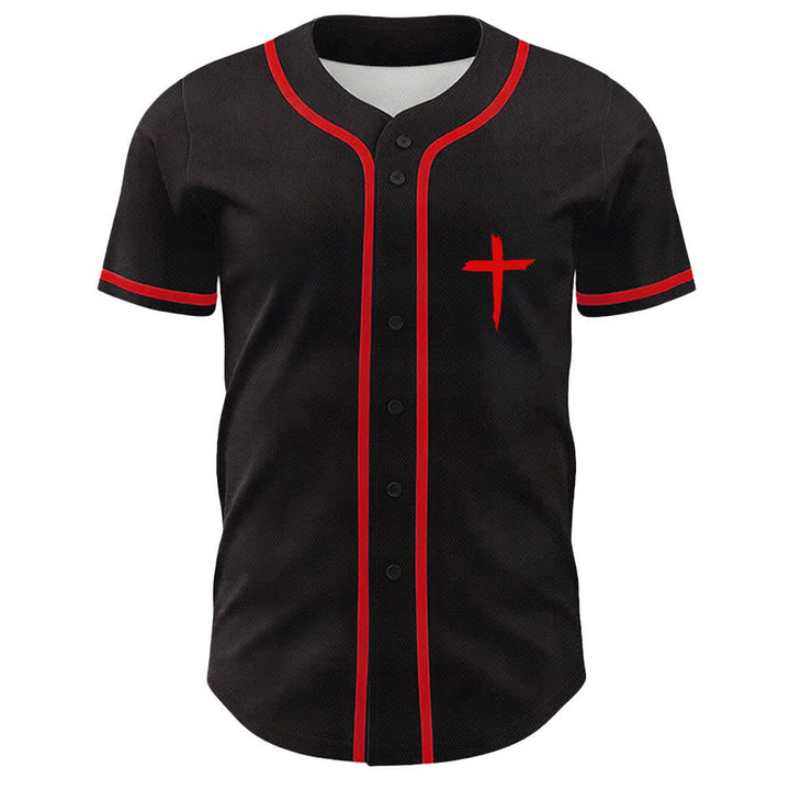 Christianartworkshop GOAT God Over All Things Simple Cross Unisex Baseball Jersey - image 8