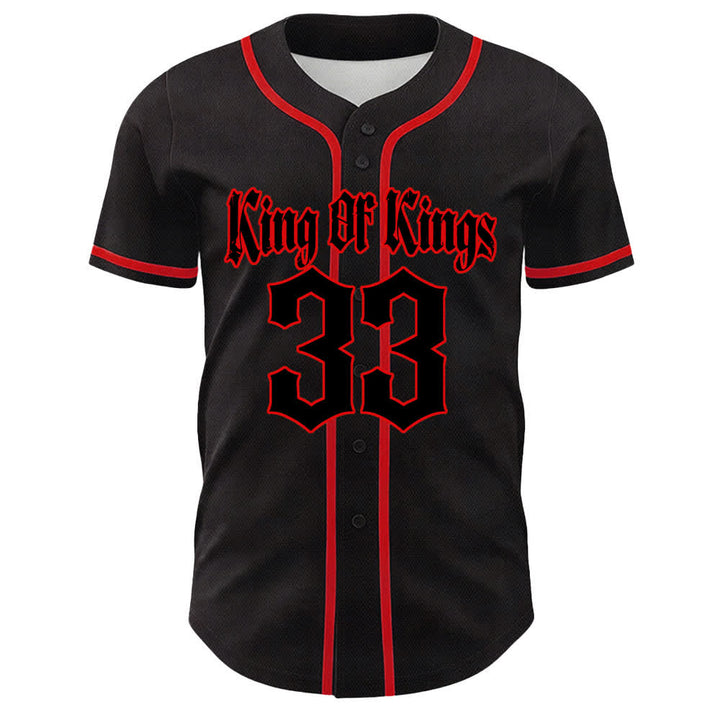 Christianartworkshop King Of Kings Number 33 Jesus Carrying Cross Unisex Baseball Jersey - image 7