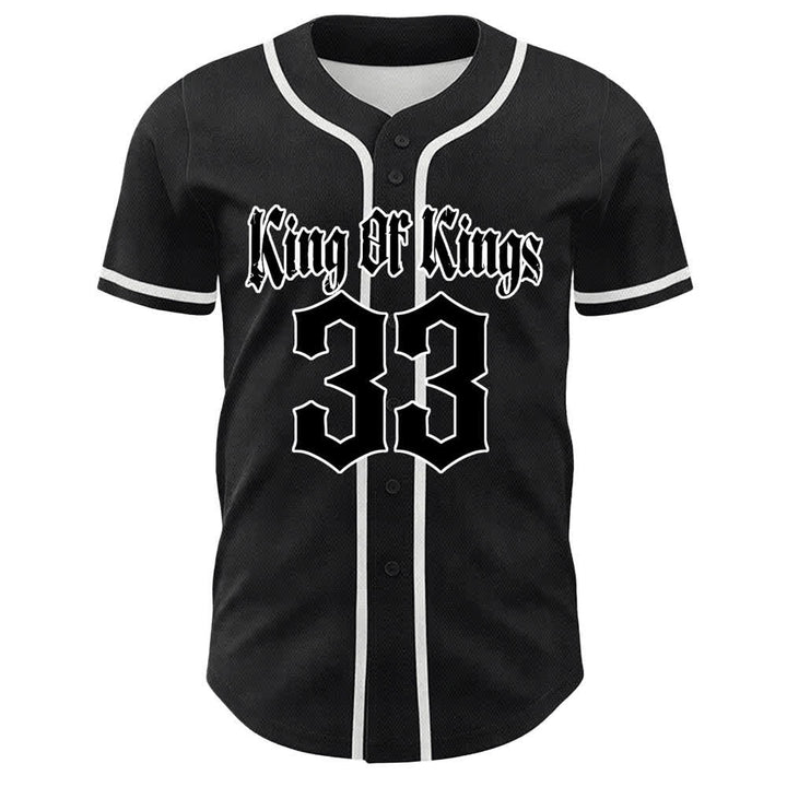 Christianartworkshop King Of Kings Number 33 Jesus Carrying Cross Unisex Baseball Jersey - image 4