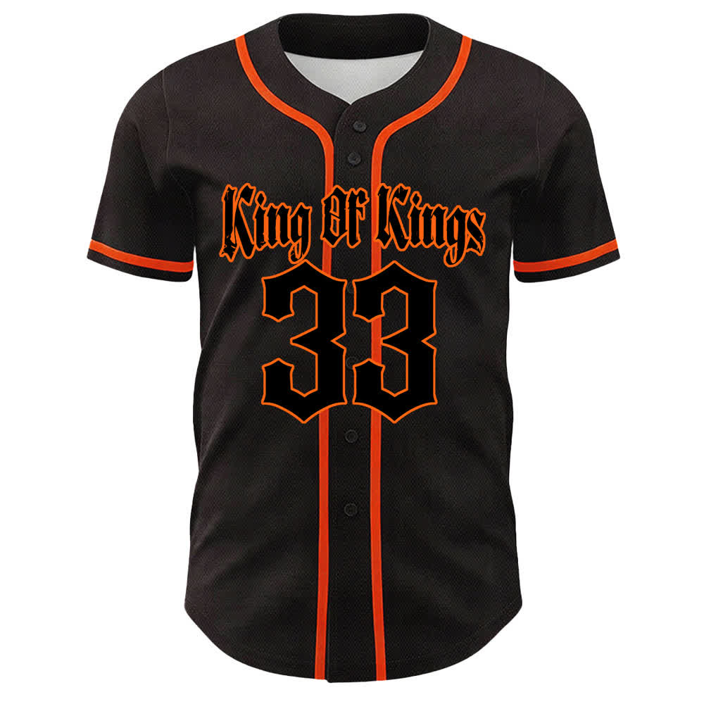 Christianartworkshop King Of Kings Number 33 Jesus Carrying Cross Unisex Baseball Jersey - image 10