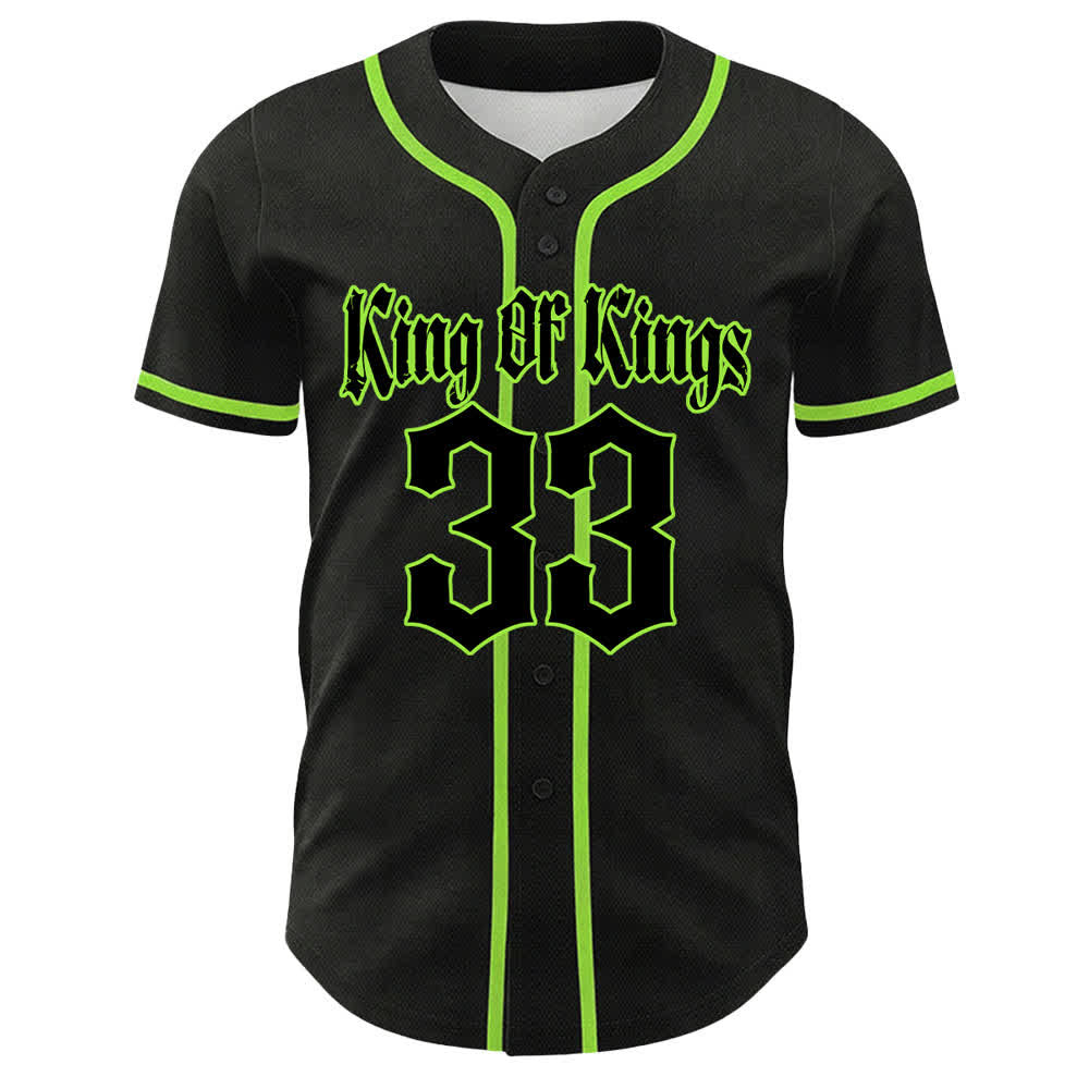 Christianartworkshop King Of Kings Number 33 Jesus Carrying Cross Unisex Baseball Jersey - image 16