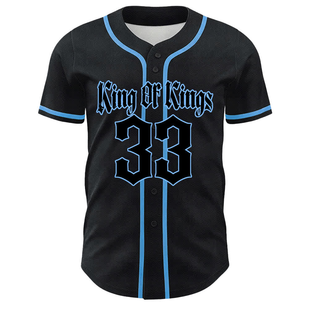 Christianartworkshop King Of Kings Number 33 Jesus Carrying Cross Unisex Baseball Jersey - image 13
