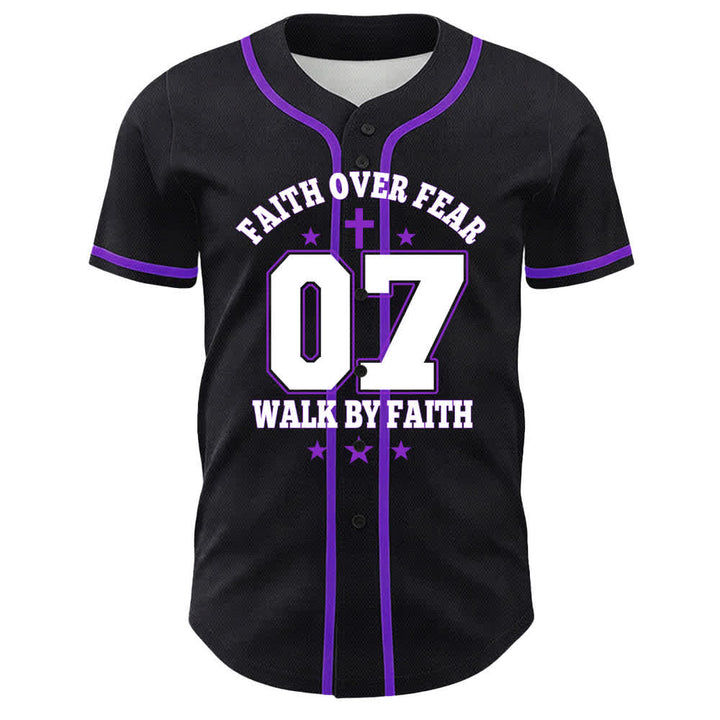 Christianartworkshop Faith Over Fear Walk By Fear Number 07 Dove Cross Unisex Baseball Jersey - image 19