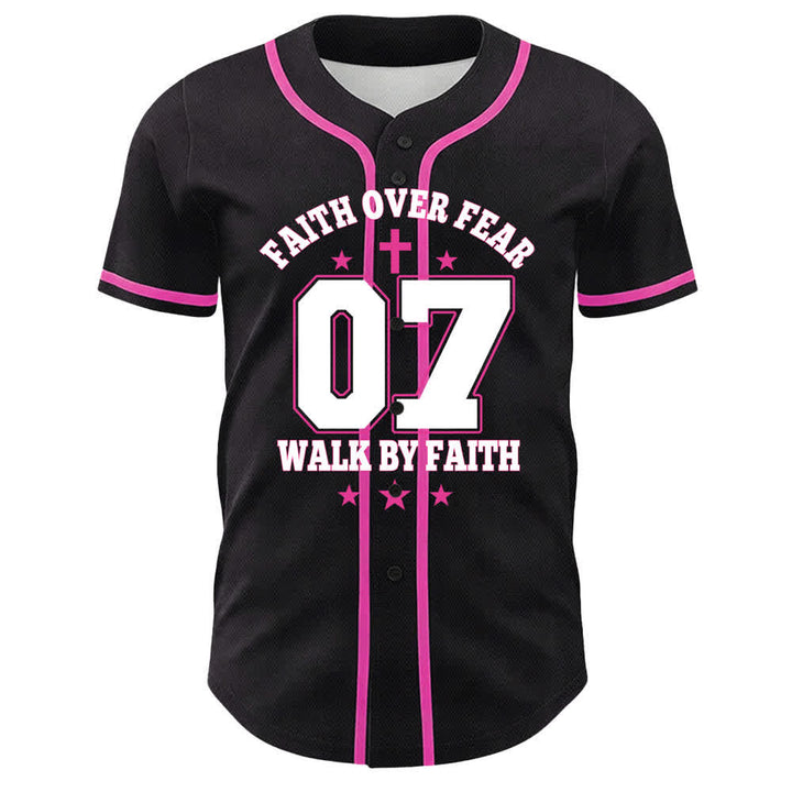 Christianartworkshop Faith Over Fear Walk By Fear Number 07 Dove Cross Unisex Baseball Jersey - image 22