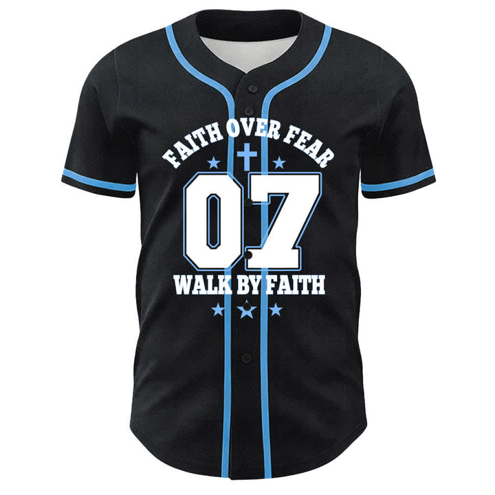 Christianartworkshop Faith Over Fear Walk By Fear Number 07 Dove Cross Unisex Baseball Jersey - image 13