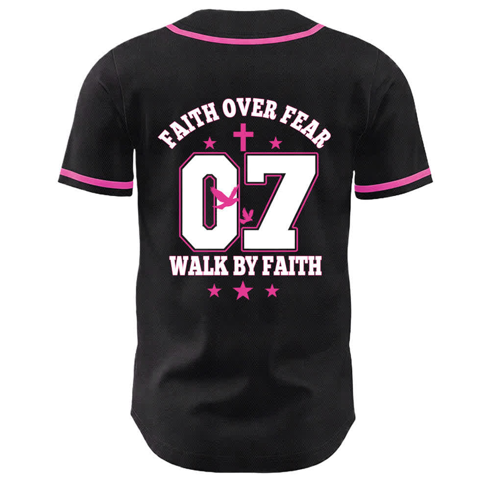 Christianartworkshop Faith Over Fear Walk By Fear Number 07 Dove Cross Unisex Baseball Jersey - image 23