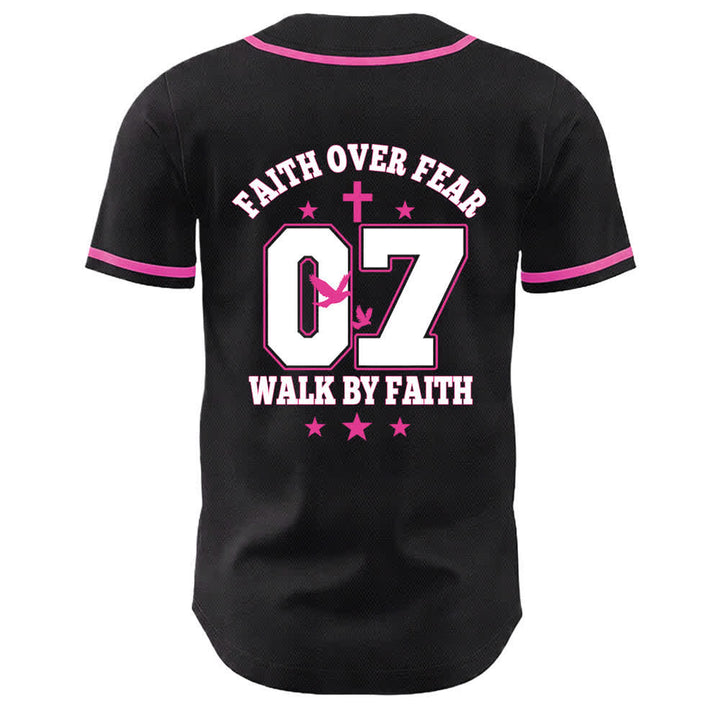 Christianartworkshop Faith Over Fear Walk By Fear Number 07 Dove Cross Unisex Baseball Jersey - image 23