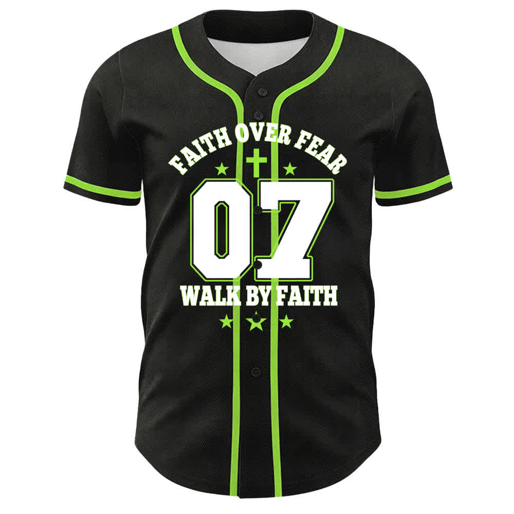 Christianartworkshop Faith Over Fear Walk By Fear Number 07 Dove Cross Unisex Baseball Jersey - image 16