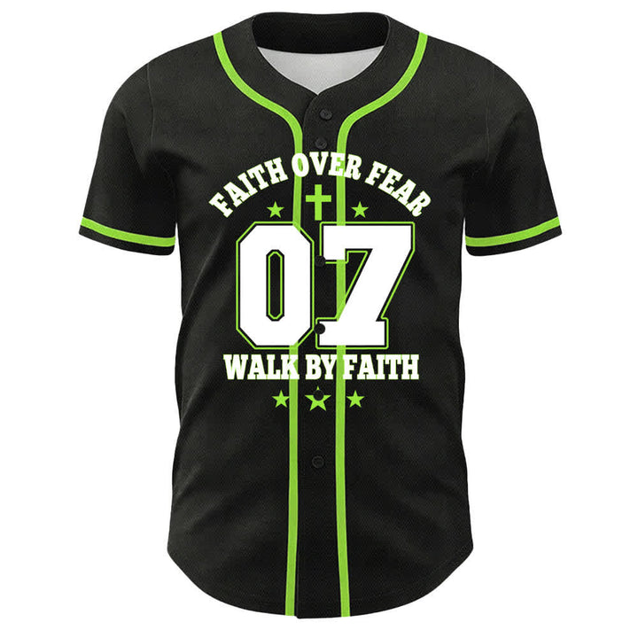 Christianartworkshop Faith Over Fear Walk By Fear Number 07 Dove Cross Unisex Baseball Jersey - image 16