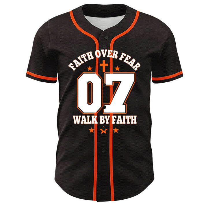 Christianartworkshop Faith Over Fear Walk By Fear Number 07 Dove Cross Unisex Baseball Jersey - image 10