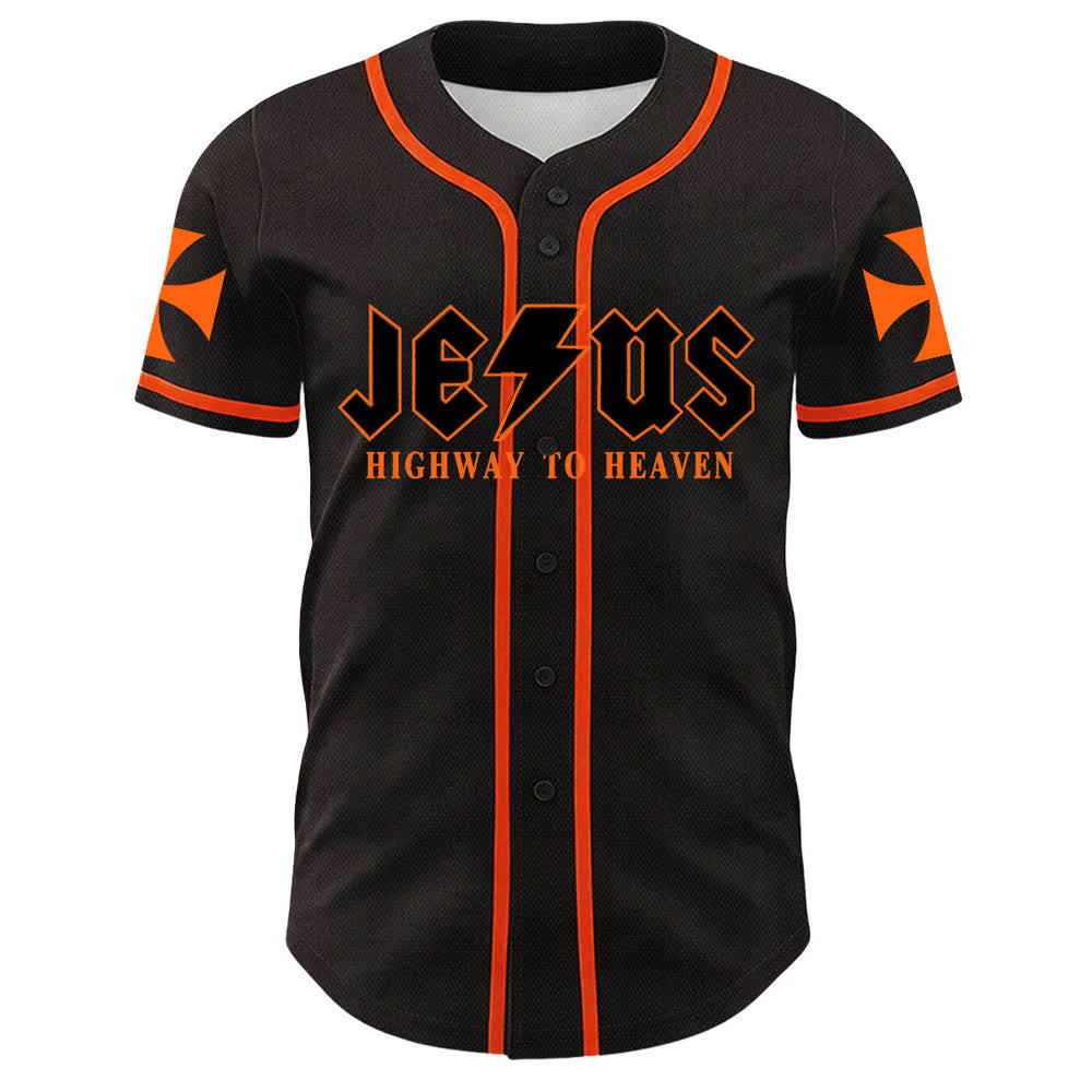 Christianartworkshop Jesus Highway To Heaven Lion Of Judah Unisex Baseball Jersey - image 11