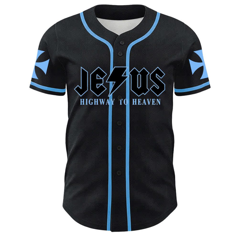 Christianartworkshop Jesus Highway To Heaven Lion Of Judah Unisex Baseball Jersey - image 14