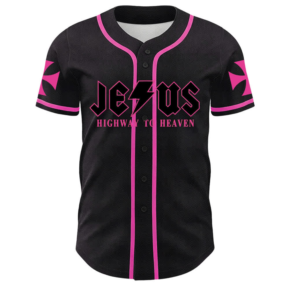 Christianartworkshop Jesus Highway To Heaven Lion Of Judah Unisex Baseball Jersey - image 23