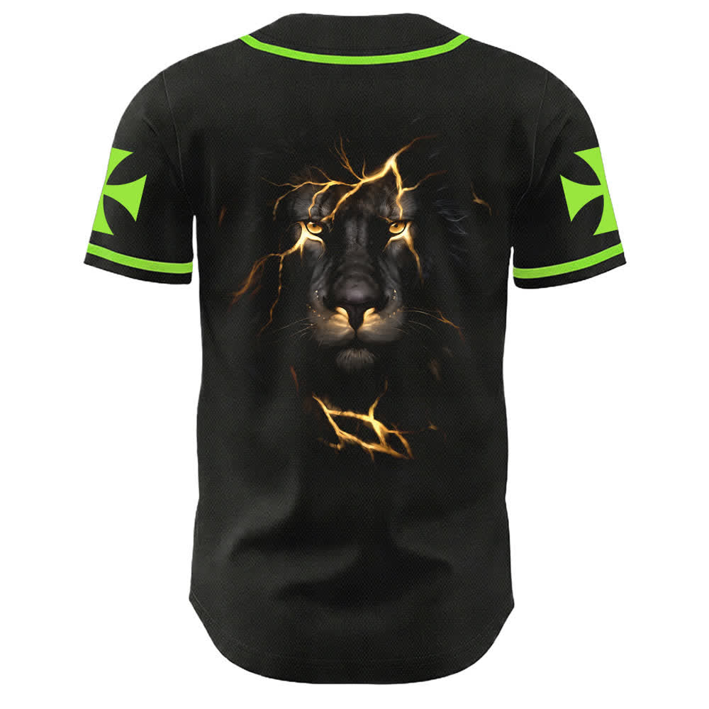 Christianartworkshop Jesus Highway To Heaven Lion Of Judah Unisex Baseball Jersey - image 16