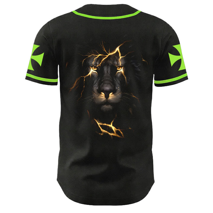 Christianartworkshop Jesus Highway To Heaven Lion Of Judah Unisex Baseball Jersey - image 16