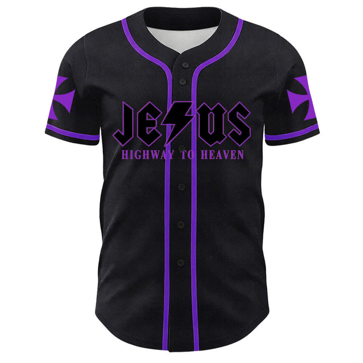 Christianartworkshop Jesus Highway To Heaven Lion Of Judah Unisex Baseball Jersey - image 20