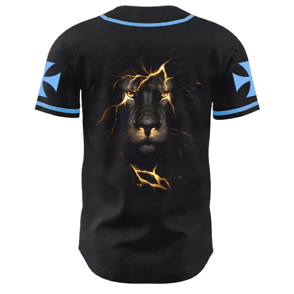 Christianartworkshop Jesus Highway To Heaven Lion Of Judah Unisex Baseball Jersey - image 13