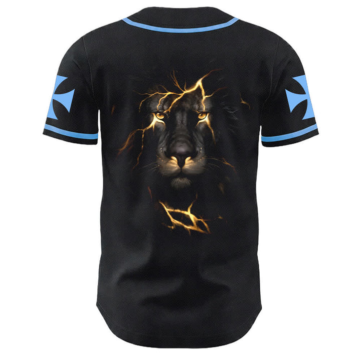 Christianartworkshop Jesus Highway To Heaven Lion Of Judah Unisex Baseball Jersey - image 13