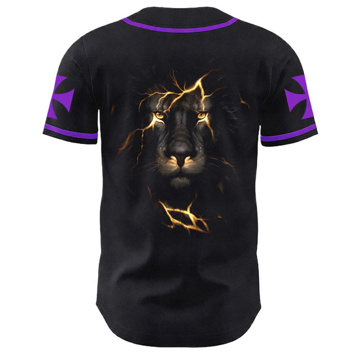 Christianartworkshop Jesus Highway To Heaven Lion Of Judah Unisex Baseball Jersey - image 19