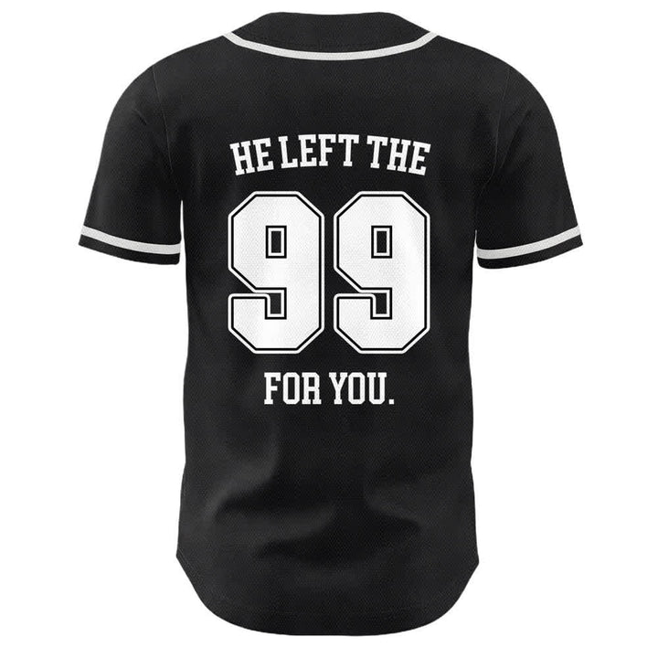 Christianartworkshop Jesus He Left The 99 For You Unisex Baseball Jersey - image 8
