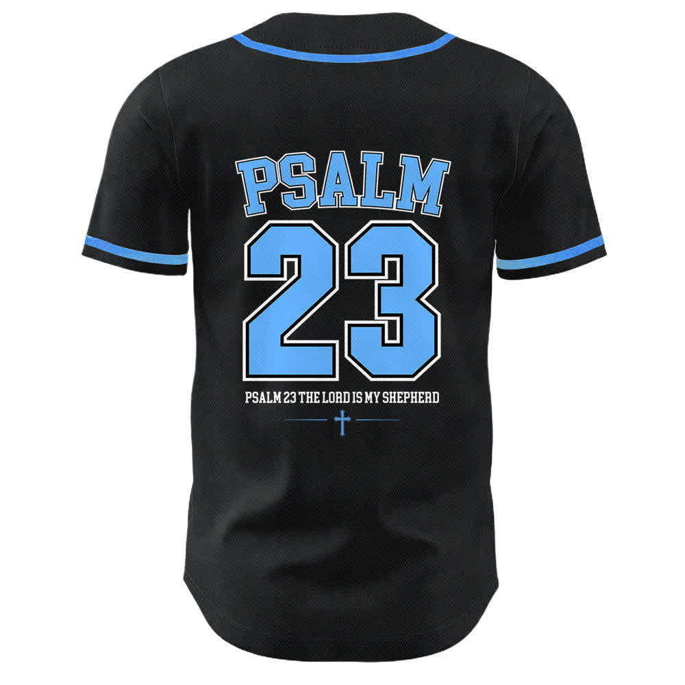 Christianartworkshop Jesus Psalm 23 The Lord Is My Shepherd Unisex Baseball Jersey - image 4