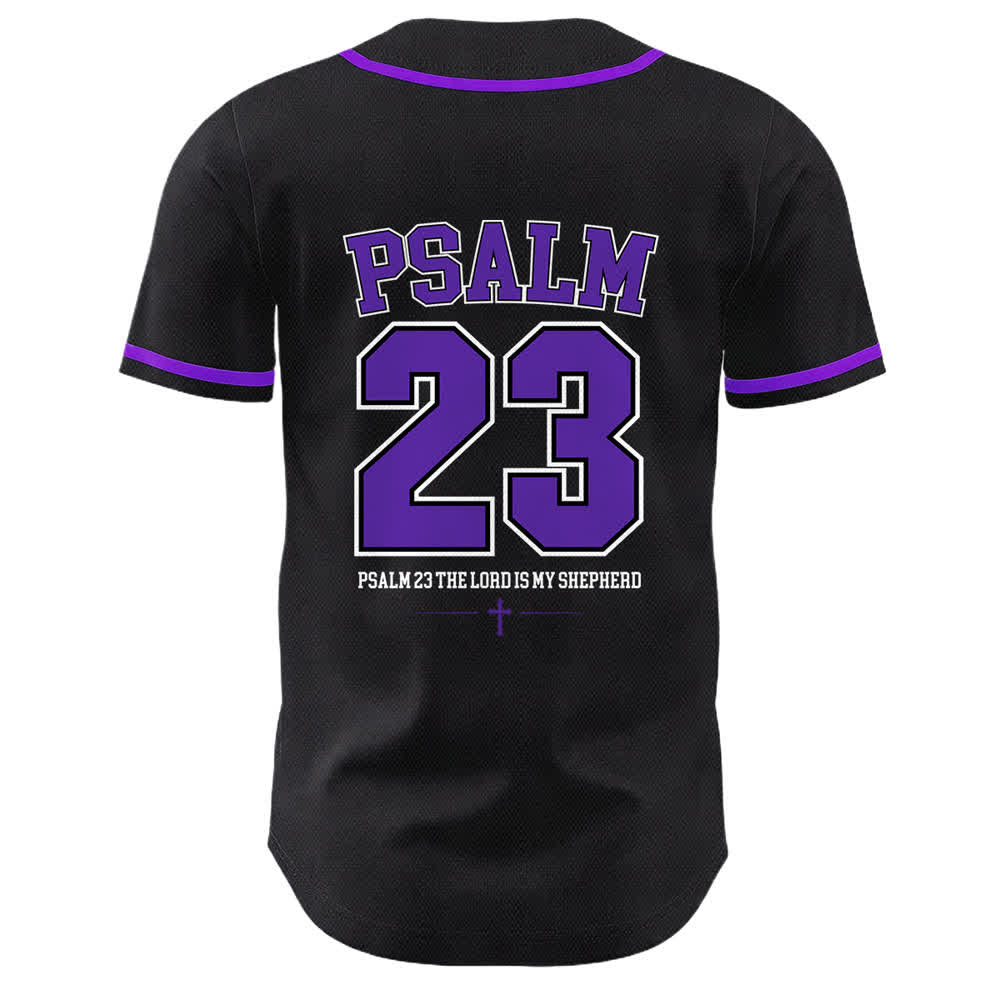 Christianartworkshop Jesus Psalm 23 The Lord Is My Shepherd Unisex Baseball Jersey - image 22
