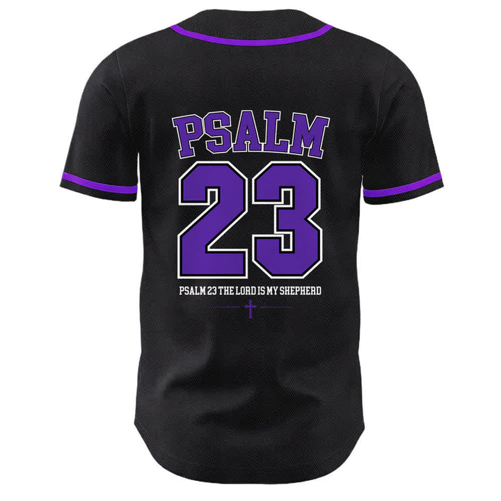 Christianartworkshop Jesus Psalm 23 The Lord Is My Shepherd Unisex Baseball Jersey - image 22