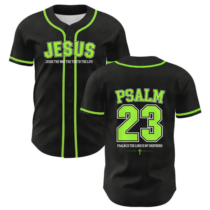 Christianartworkshop Jesus Psalm 23 The Lord Is My Shepherd Unisex Baseball Jersey - Light Green - 5XL - image 18
