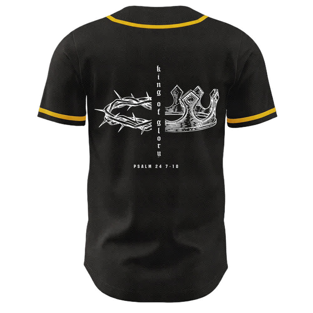 Christianartworkshop Yahweh 24 King Of Glory Psalm 24 Unisex Baseball Jersey - image 5