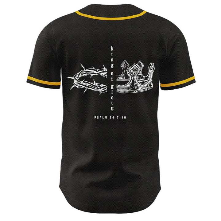 Christianartworkshop Yahweh 24 King Of Glory Psalm 24 Unisex Baseball Jersey - image 5