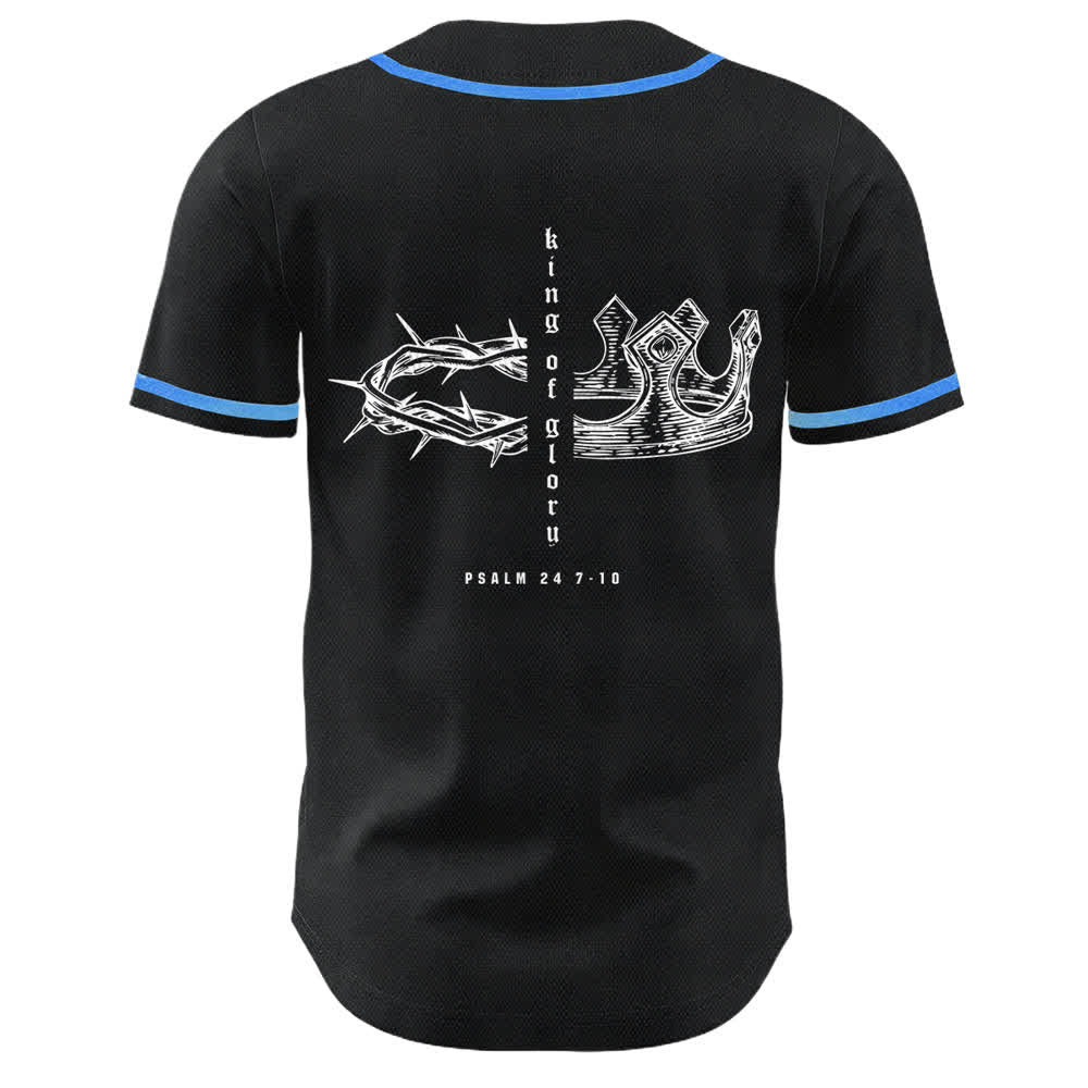 Christianartworkshop Yahweh 24 King Of Glory Psalm 24 Unisex Baseball Jersey - image 2