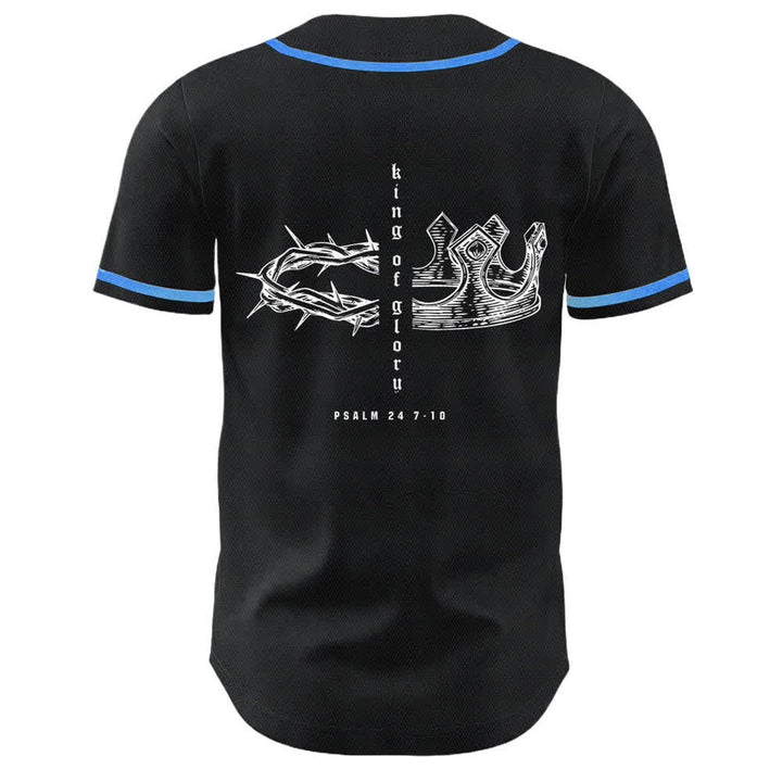 Christianartworkshop Yahweh 24 King Of Glory Psalm 24 Unisex Baseball Jersey - image 2
