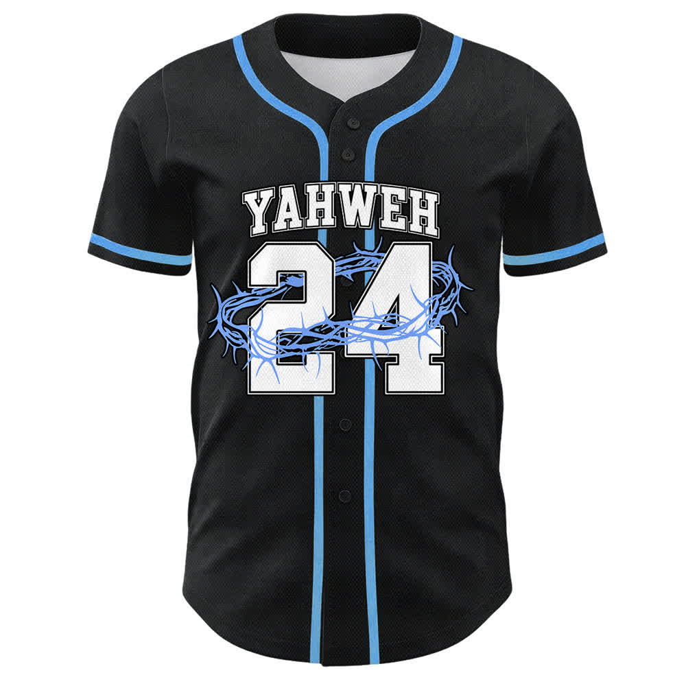 Christianartworkshop Yahweh 24 King Of Glory Psalm 24 Unisex Baseball Jersey - image 1
