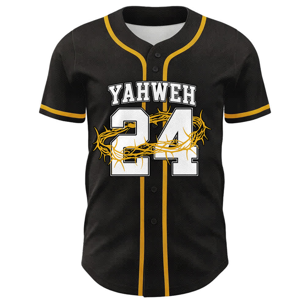Christianartworkshop Yahweh 24 King Of Glory Psalm 24 Unisex Baseball Jersey - image 4