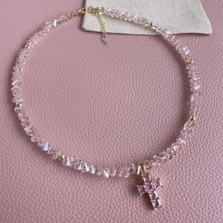 FREE Today: Faceted Crystal Bead Cross Charm Bracelet: Emblem of Sparkling Heavenly Blessing - image 5