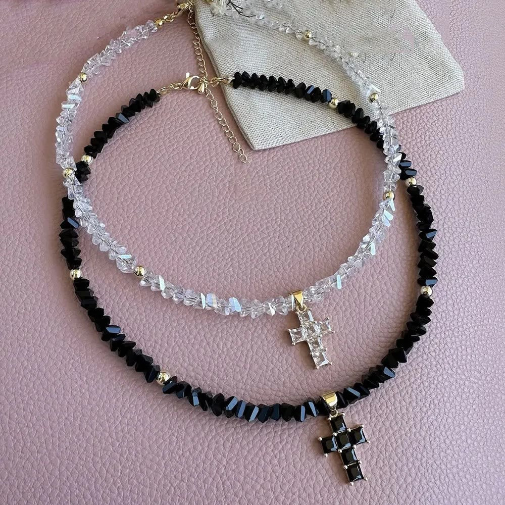 Christianartworkshop Faceted Crystal Bead Cross Charm Bracelet: Emblem of Sparkling Heavenly Blessing - image 4