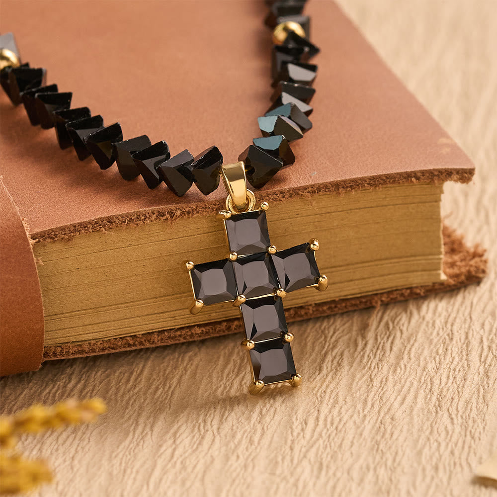 FREE Today: Faceted Crystal Bead Cross Charm Bracelet: Emblem of Sparkling Heavenly Blessing - image 16