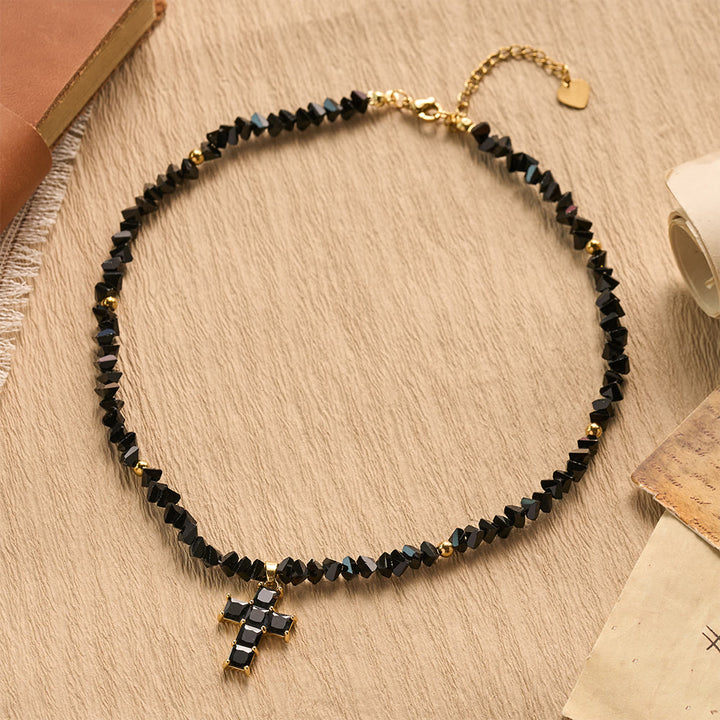 FREE Today: Faceted Crystal Bead Cross Charm Bracelet: Emblem of Sparkling Heavenly Blessing - image 13