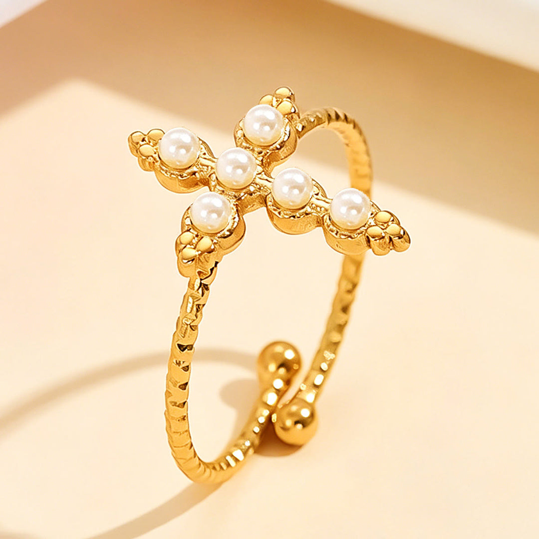 FREE Today: Twisted Band Adjustable Cross Stone Ring: Emblem of Radiant Heavenly Blessing - White(Suitable for US Sizes 6-9 ) - image 9