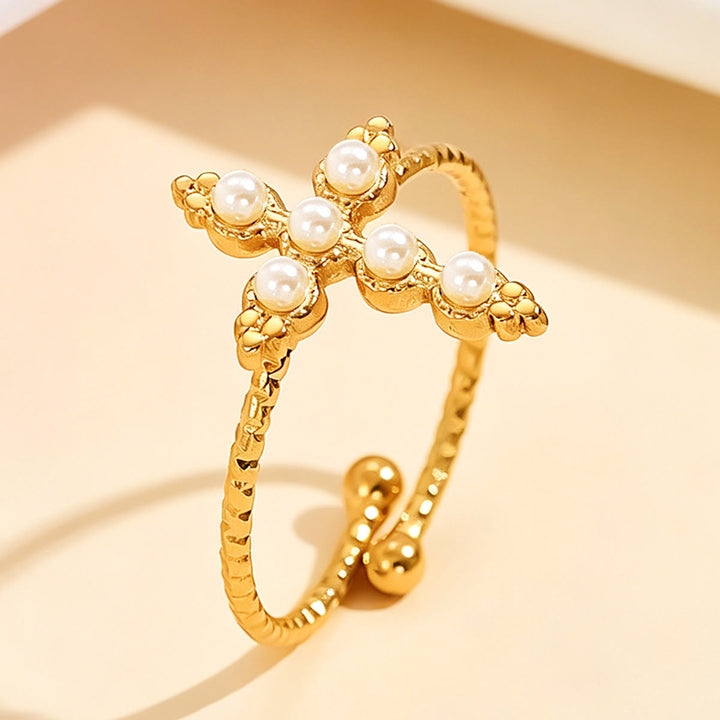 FREE Today: Twisted Band Adjustable Cross Stone Ring: Emblem of Radiant Heavenly Blessing - White(Suitable for US Sizes 6-9 ) - image 9