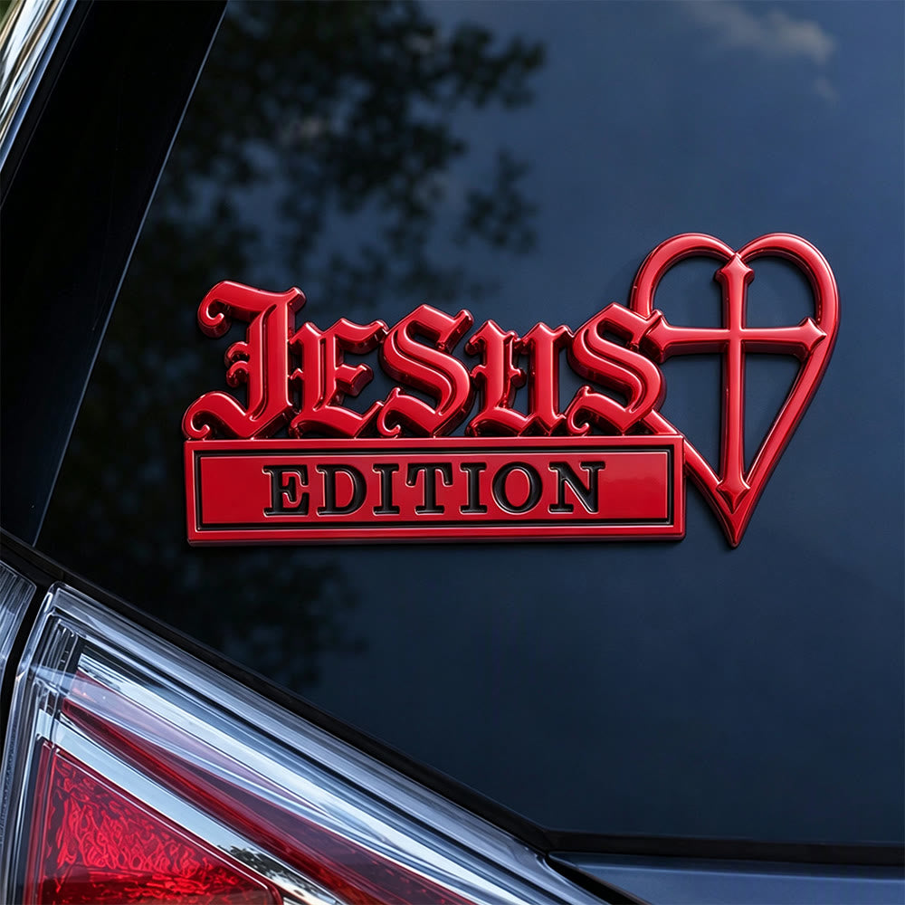 FREE Today: 3D Metal Jesus Heart Cross Car Sticker: Emblem of Firm Heavenly Conviction - image 8