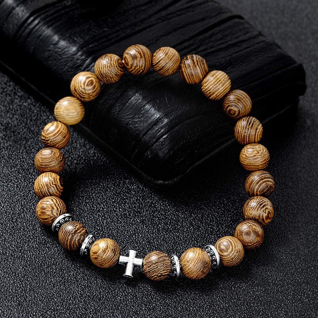FREE Today: Natural Wooden Bead Cross Stretch Bracelet: Emblem of Stable Heavenly Shelter - image 10