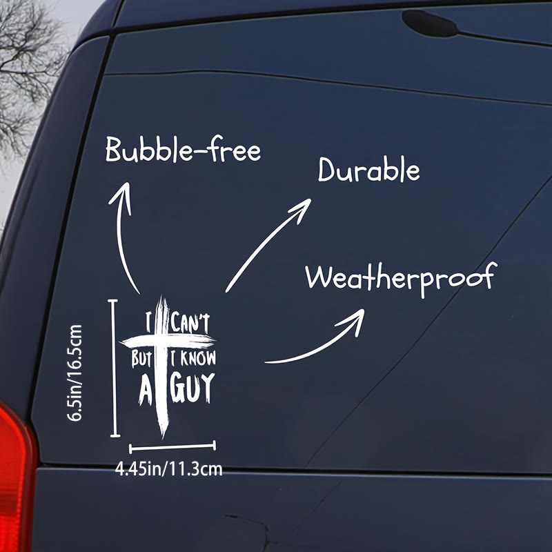Christianartworkshop Distressed Texture Cross Faith Vehicle Decal: Charm of Rugged Heavenly Testimony - image 3