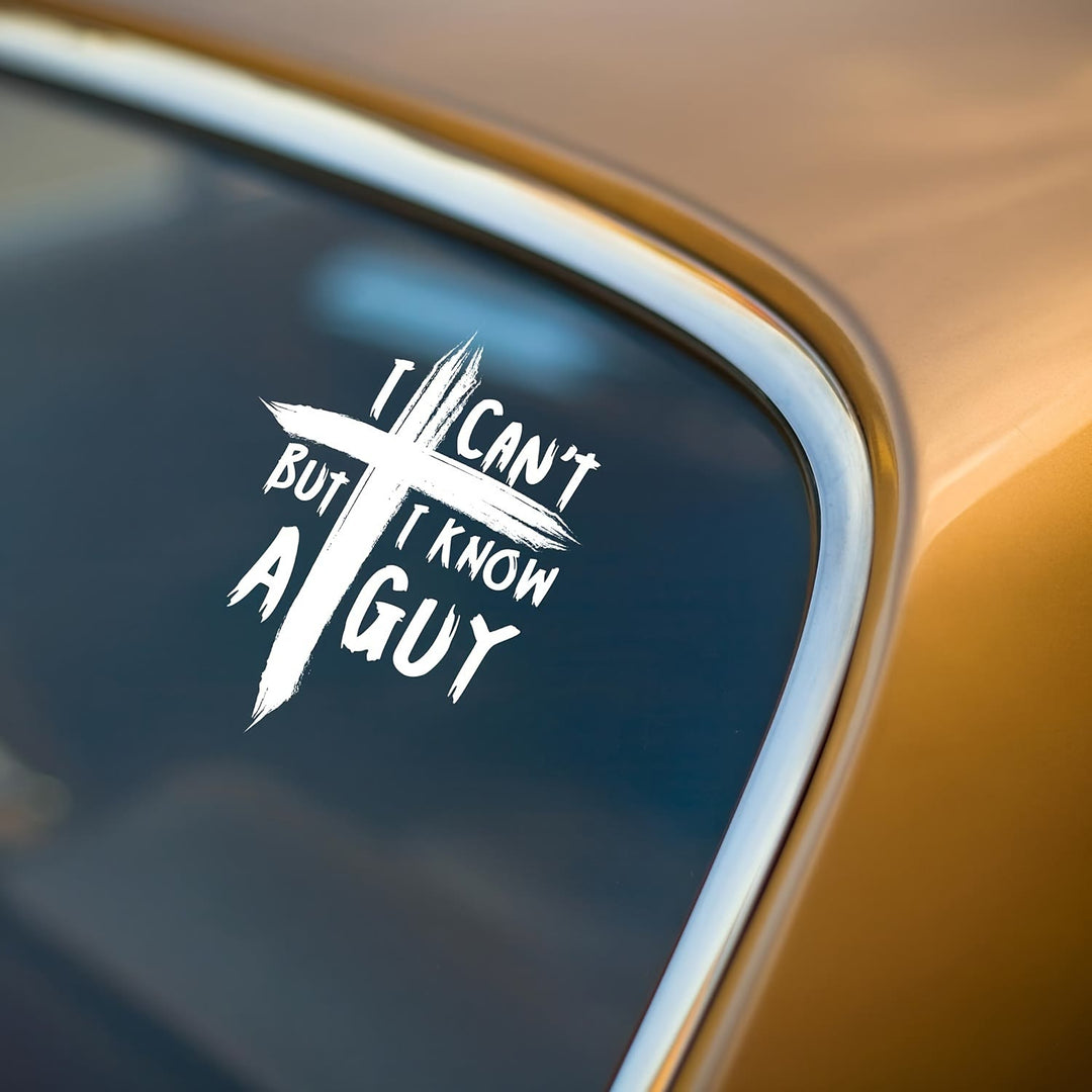 Christianartworkshop Distressed Texture Cross Faith Vehicle Decal: Charm of Rugged Heavenly Testimony - Set of 10 - image 0