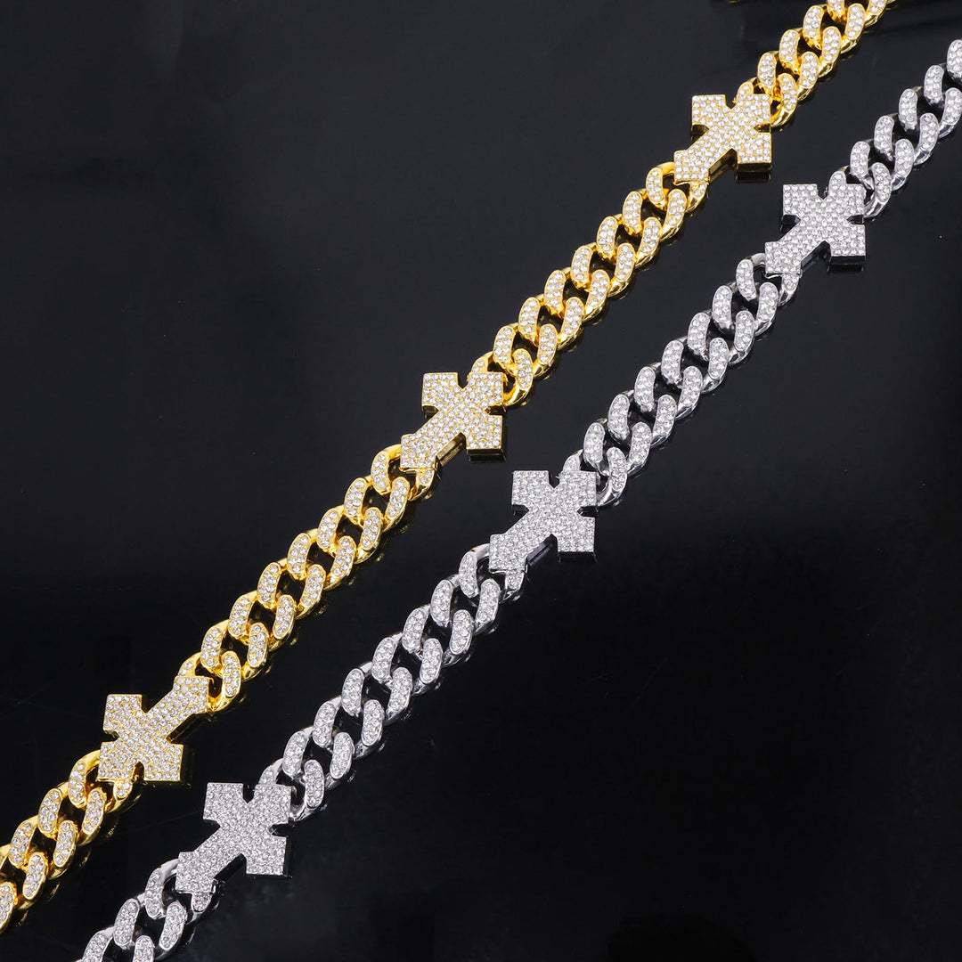 Christianartworkshop Iced Out Cuban Link Cross Necklace: Emblem of Bold Heavenly Fortitude - image 4