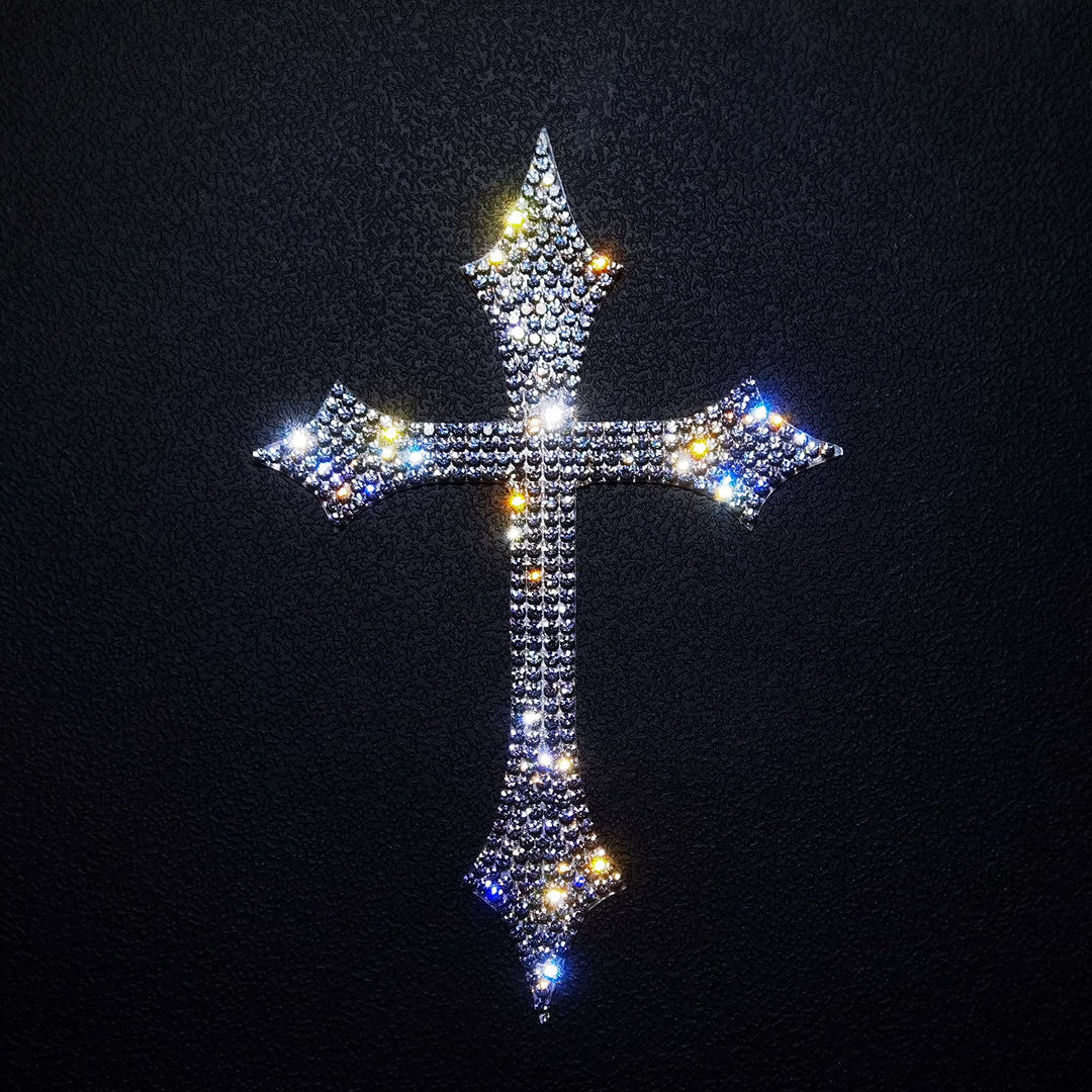 Christianartworkshop Gothic Spike Glitter Cross Car Sticker: Emblem of Firm Heavenly Protection - image 5