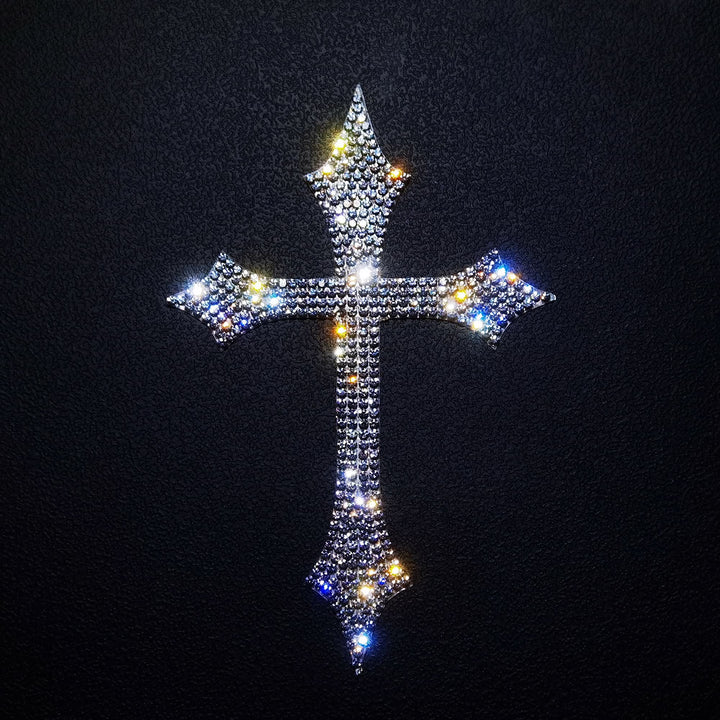 Christianartworkshop Gothic Spike Glitter Cross Car Sticker: Emblem of Firm Heavenly Protection - image 5