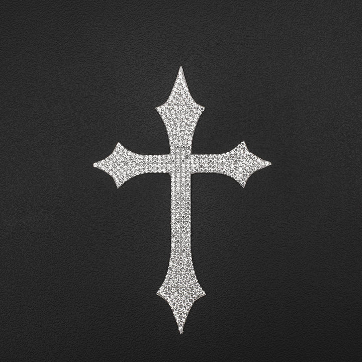 Christianartworkshop Gothic Spike Glitter Cross Car Sticker: Emblem of Firm Heavenly Protection - image 4